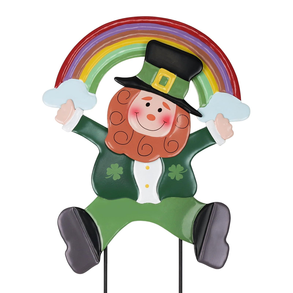 hogardeck leprechaun garden stake adds festive charm to outdoor display for St Patrick's Day