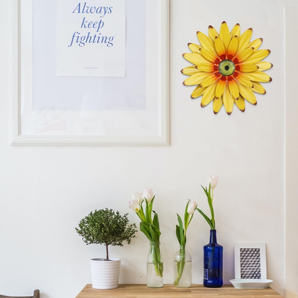 Hogardeck decorative sunflower wall art with ready-to-hang feature