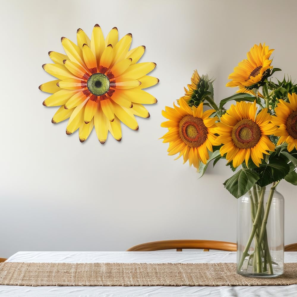 Hogardeck sunflower kitchen wall decor elevates spaces with bright color