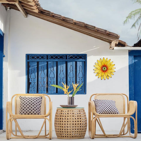 Hogardeck sunflower wall decor showcases hand-painted petals for depth