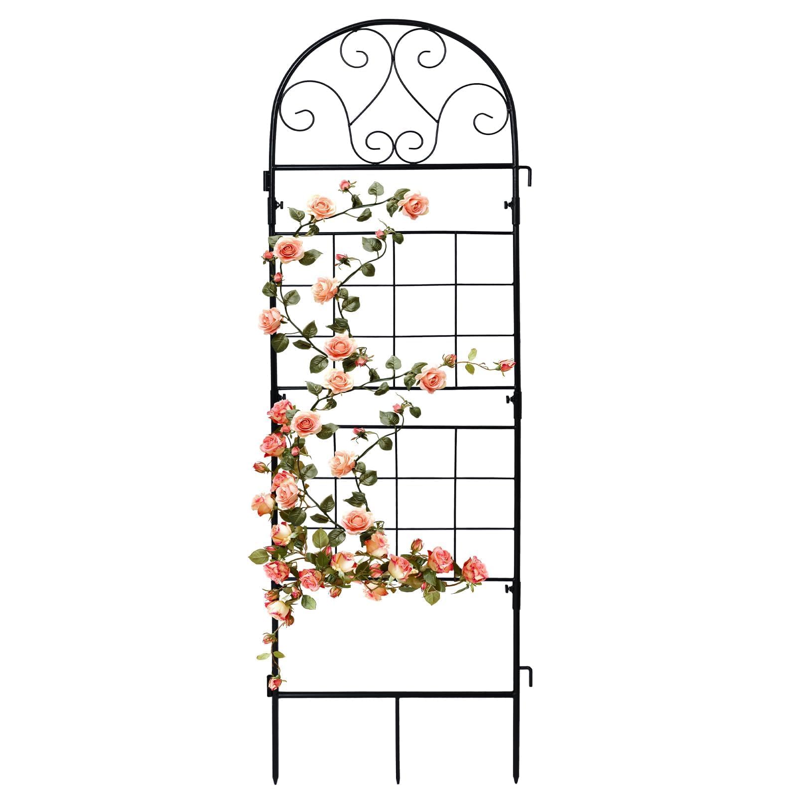 hogardeck trellis 45x14 front view supports climbing plants with a sturdy rustproof frame.