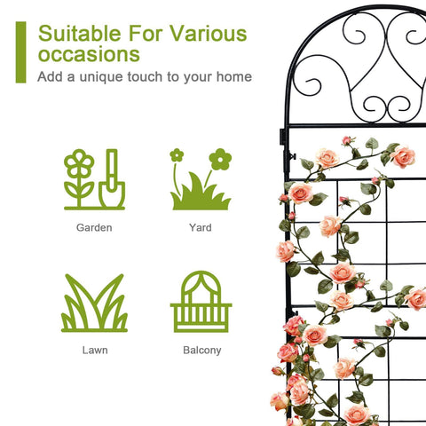 hogardeck trellis used as garden divider to boost privacy and style.