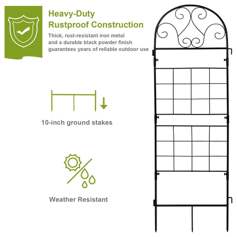 hogardeck trellis with climbing plants in garden showcasing vertical growth.
