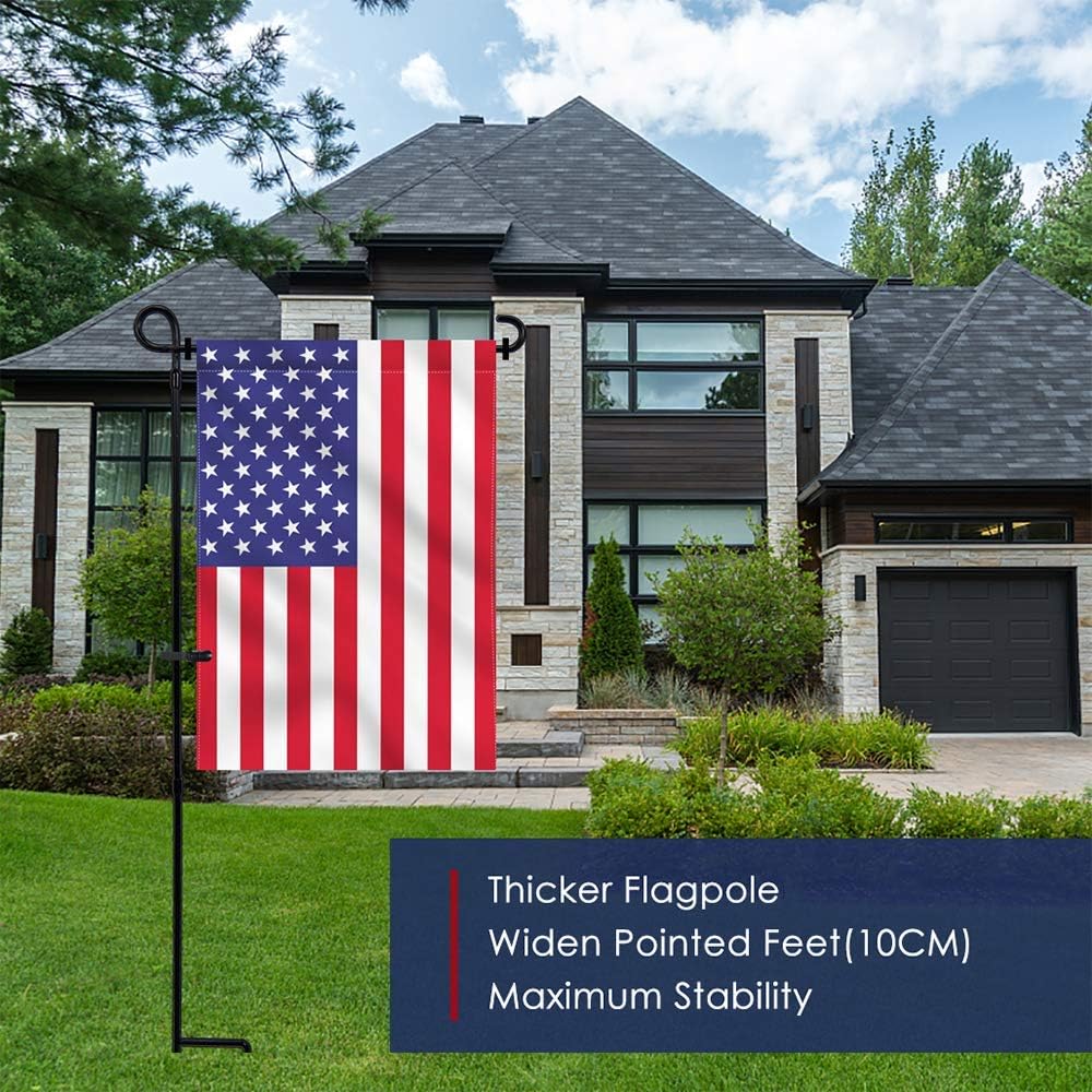 Hogardeck weather-proof metal flagpole resists rain for outdoor use.