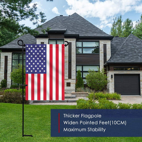Hogardeck weather-proof metal flagpole resists rain for outdoor use.