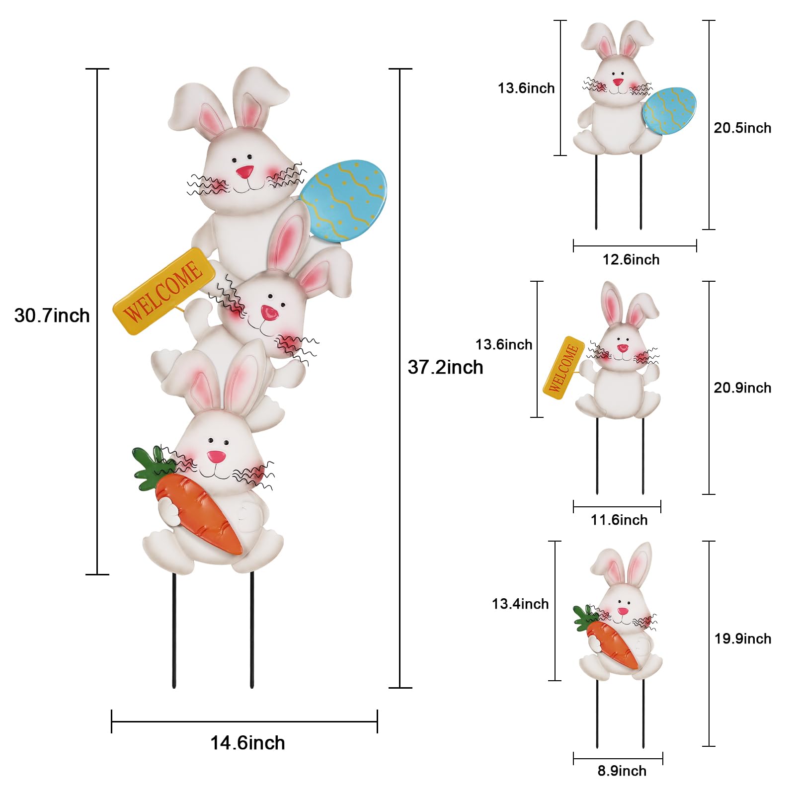 hogardeck weatherproof metal Easter decor built for outdoor use