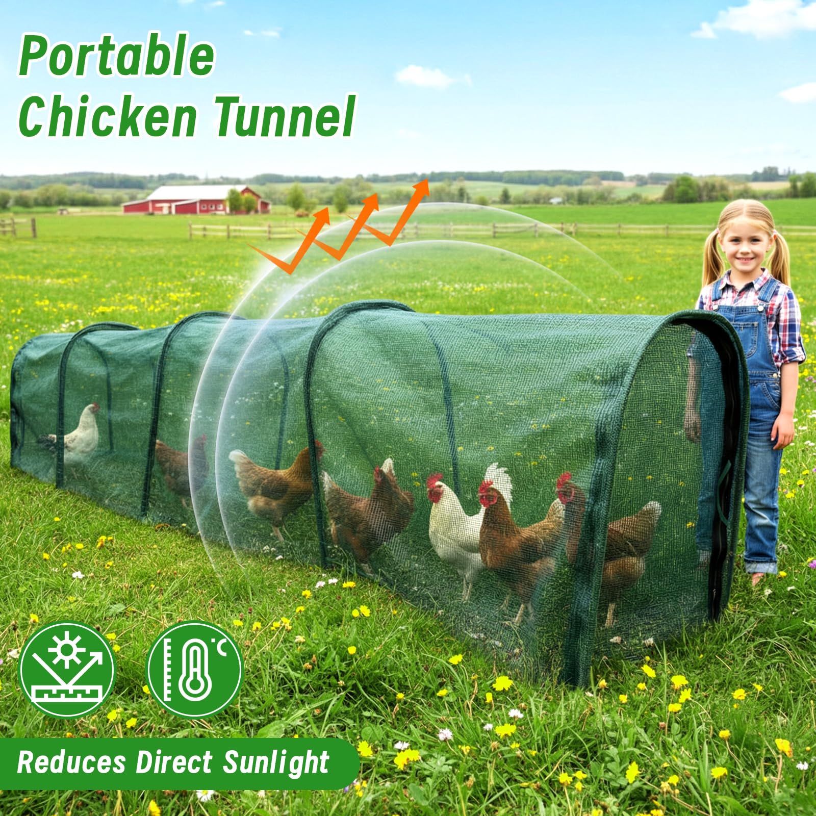 Hogarjal expandable modular run can be extended for larger flocks.