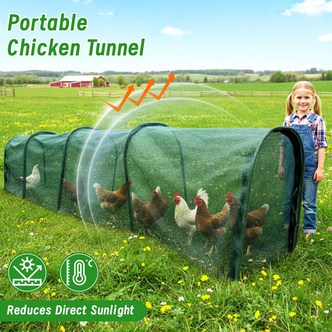 Hogarjal expandable modular run can be extended for larger flocks.