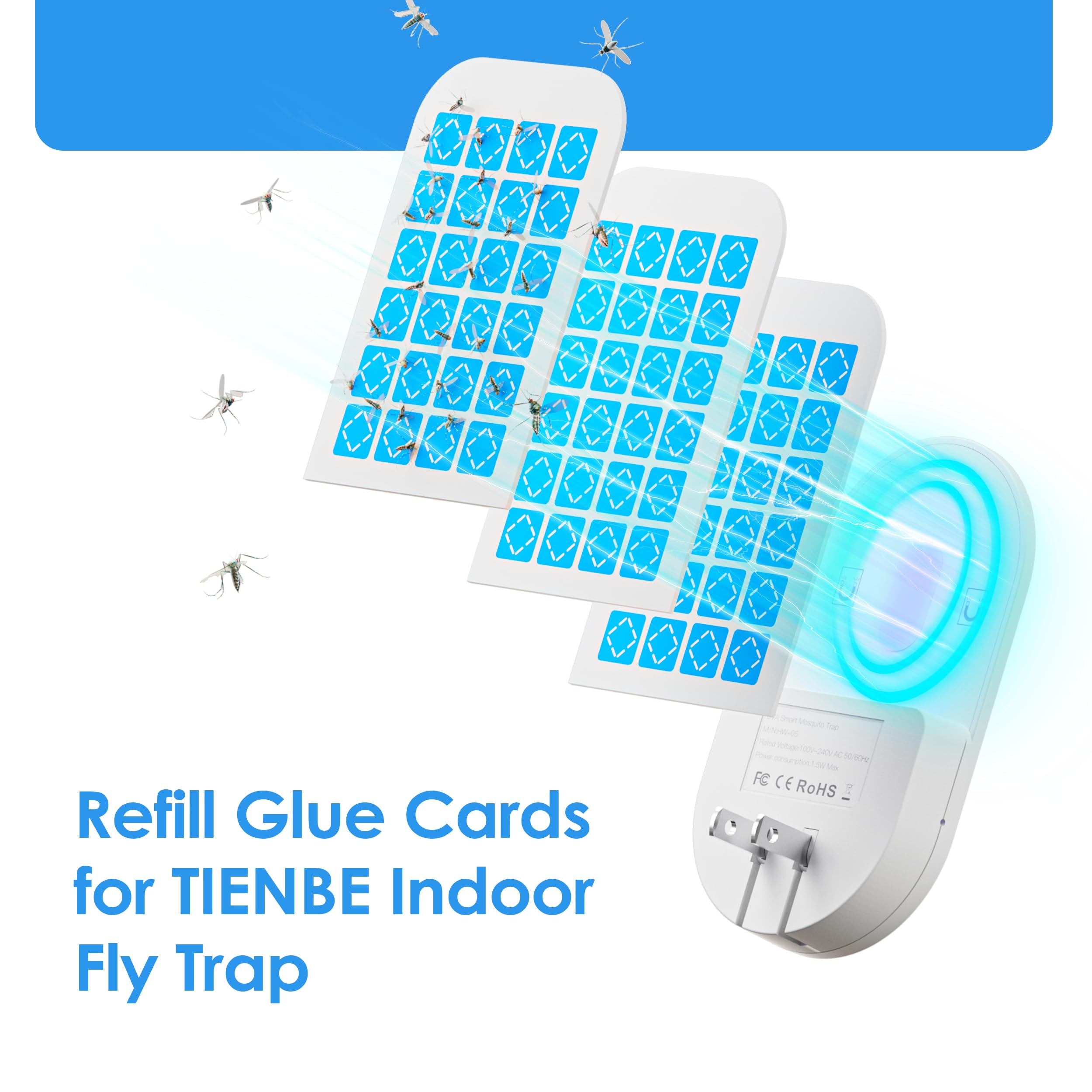 Closeup of Hogius glue cards showing the adhesive surface for catching flies.