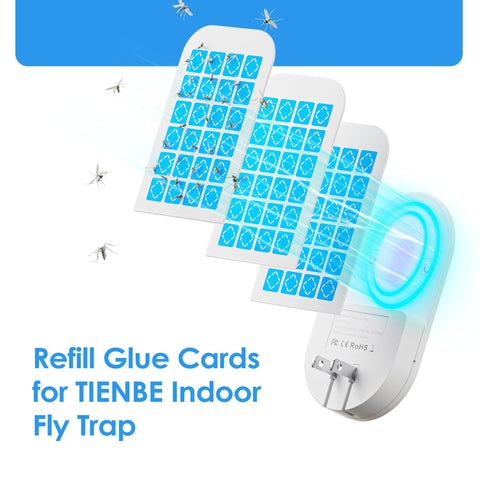 Closeup of Hogius glue cards showing the adhesive surface for catching flies.