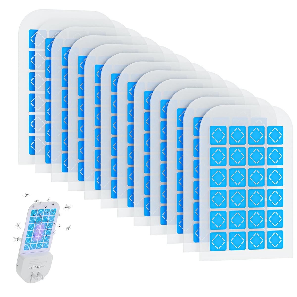 Hogius magnetism glue cards 12-pack for continuous fly control.