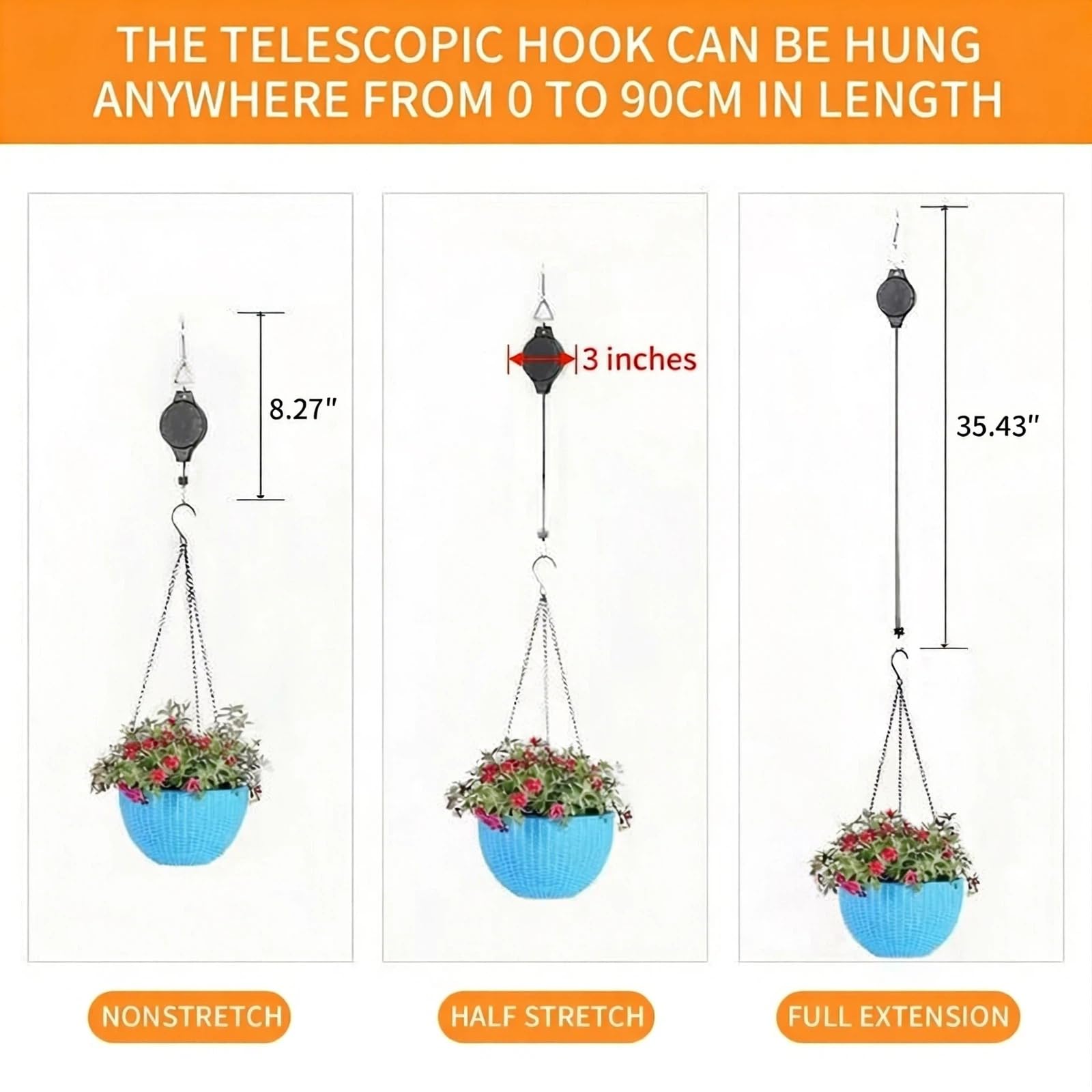HOGXUAE adjustable rope clip enables quick height changes