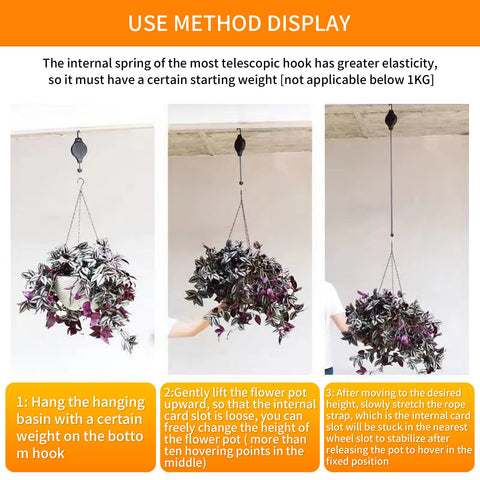 HOGXUAE stainless steel hook provides secure support for heavy pots