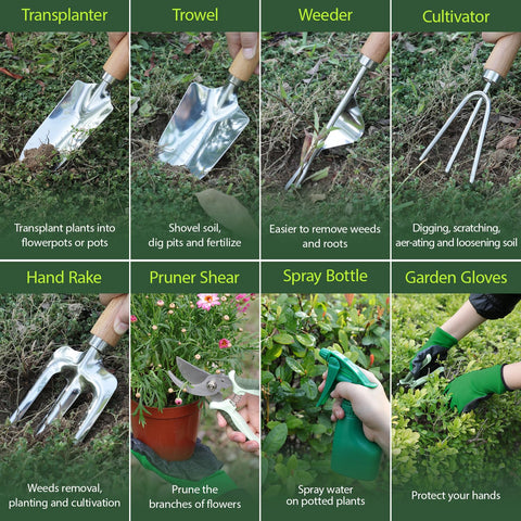 HoHaing garden tool set cultivator for loosening soil effectively.