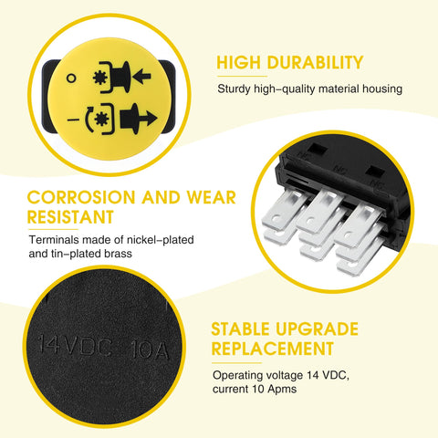 Hohean 10-amp upgrade switch delivering stable power for high-load mower tasks
