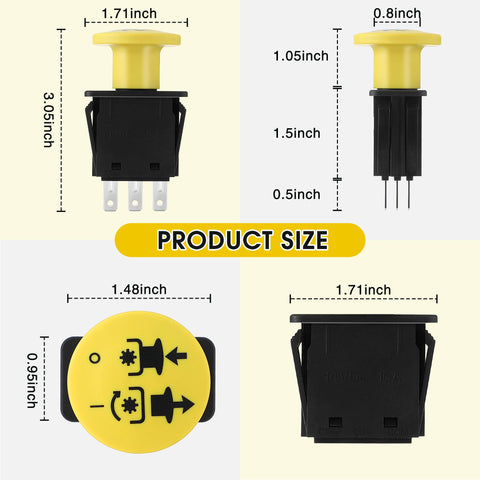 Hohean 8-terminal PTO switch ensuring secure, durable connections