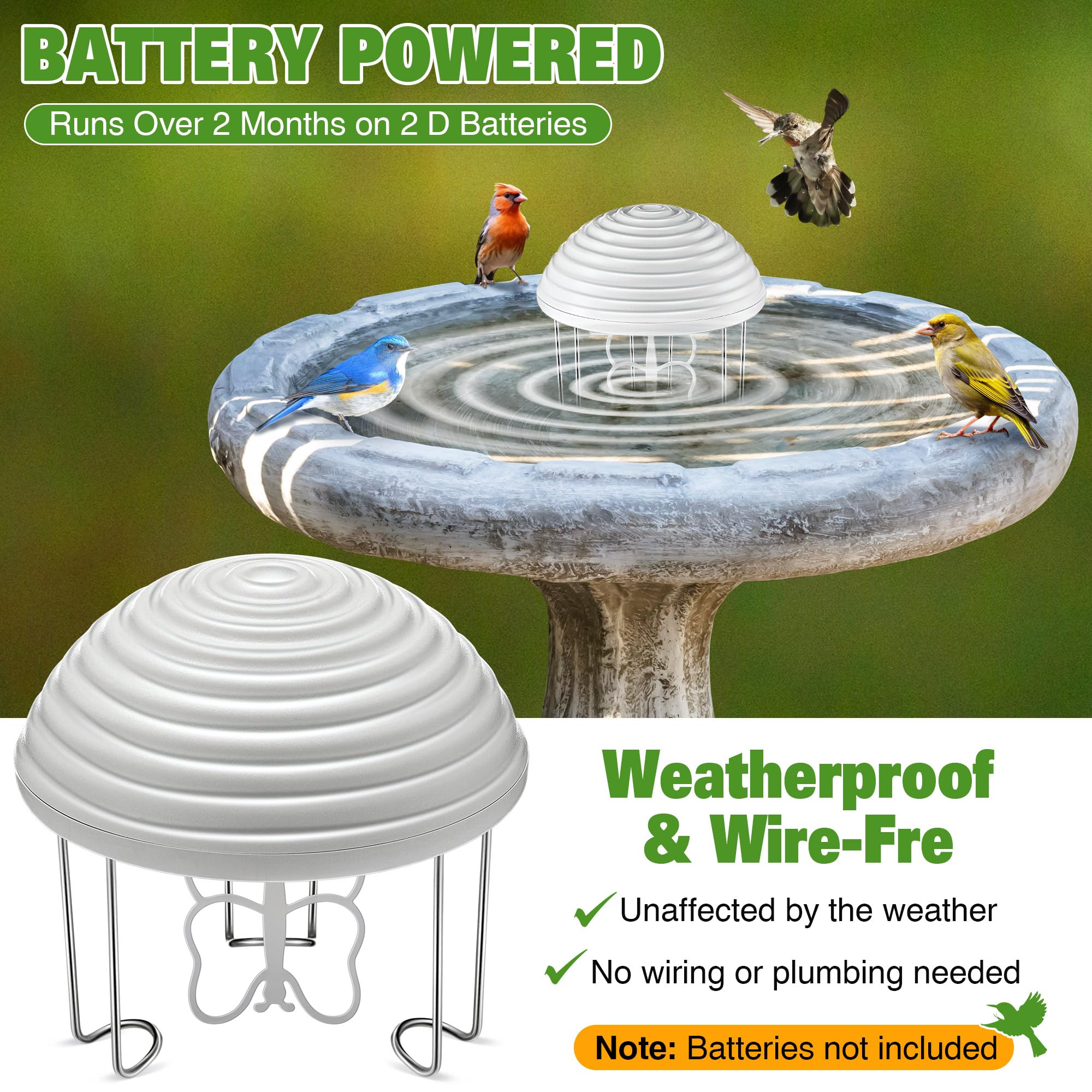 Hohean ultra quiet water mover operates silently in your garden