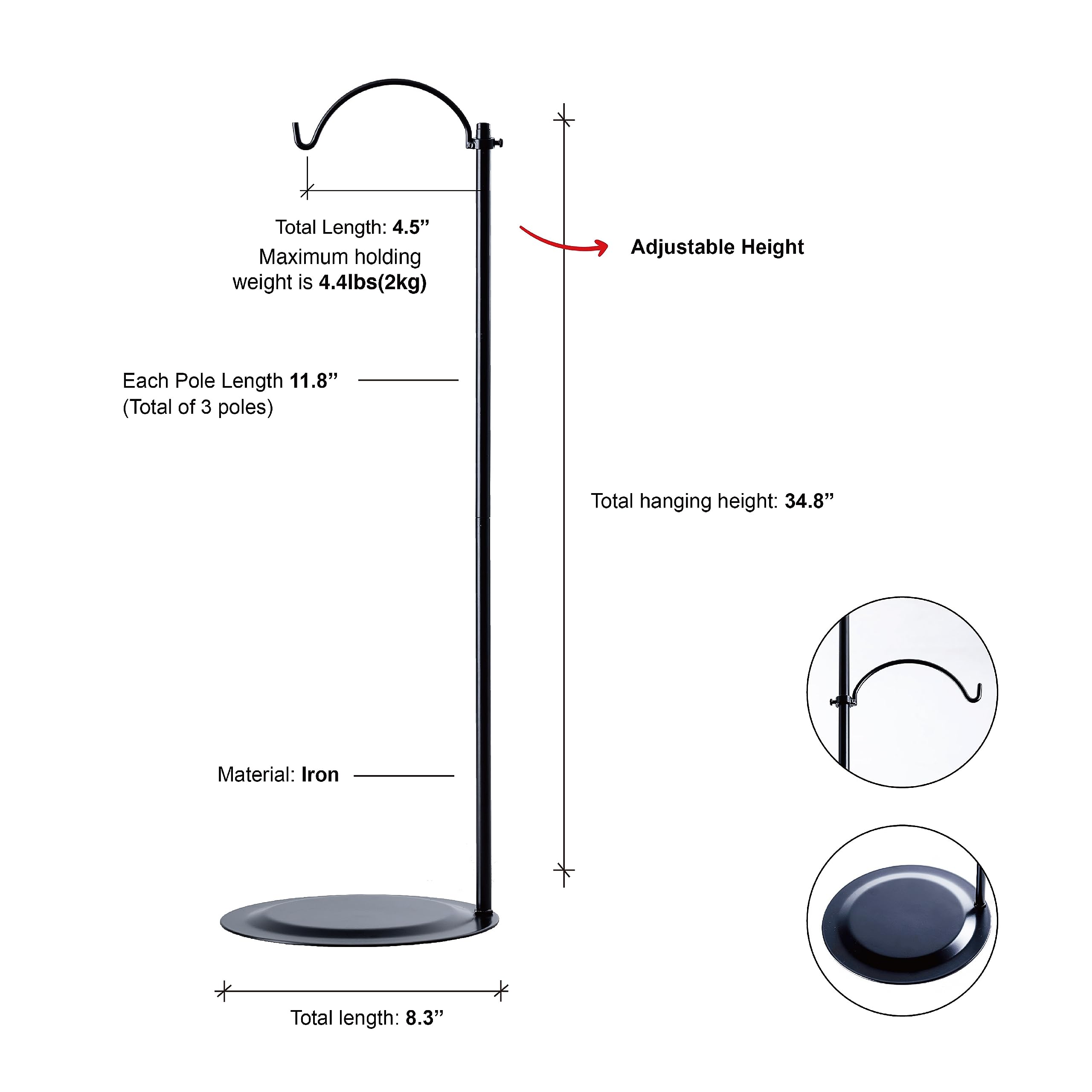 HOHIYA solar light stand outdoors for ambient evening lighting.