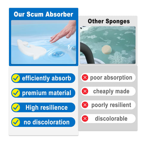 HOICATED dolphin sponge works automatically in water for easy maintenance