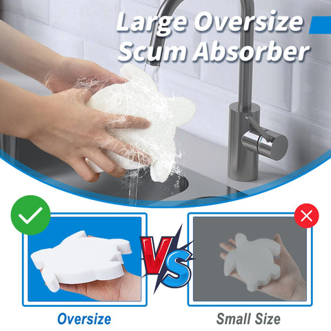 HOICATED hot tub sponge in use absorbs oils for clear water