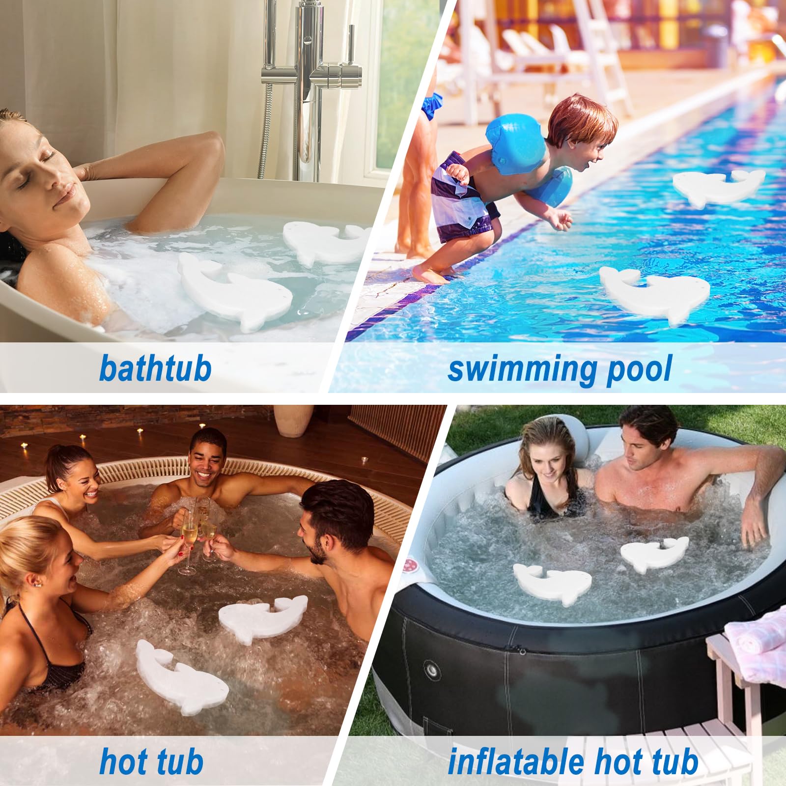 HOICATED reusable scum sponge cleans spa water without frequent replacements