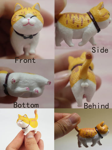 Waterproof PVC kitten figures suitable for indoor and outdoor use