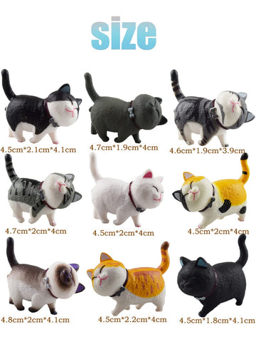 Gift-ready cat figurines for birthdays and parties