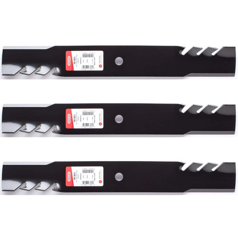 Hoiyen 96-803 G3 Gator blades front view for 54-inch Toro mower; sharper cut potential