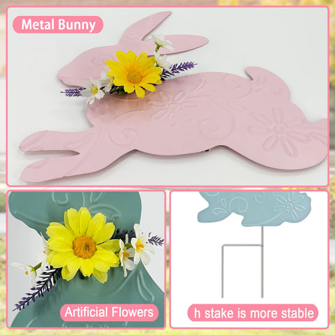 Hokfirm outdoor Easter bunny decor enhances yard aesthetics with playful Peter Rabbit vibes.