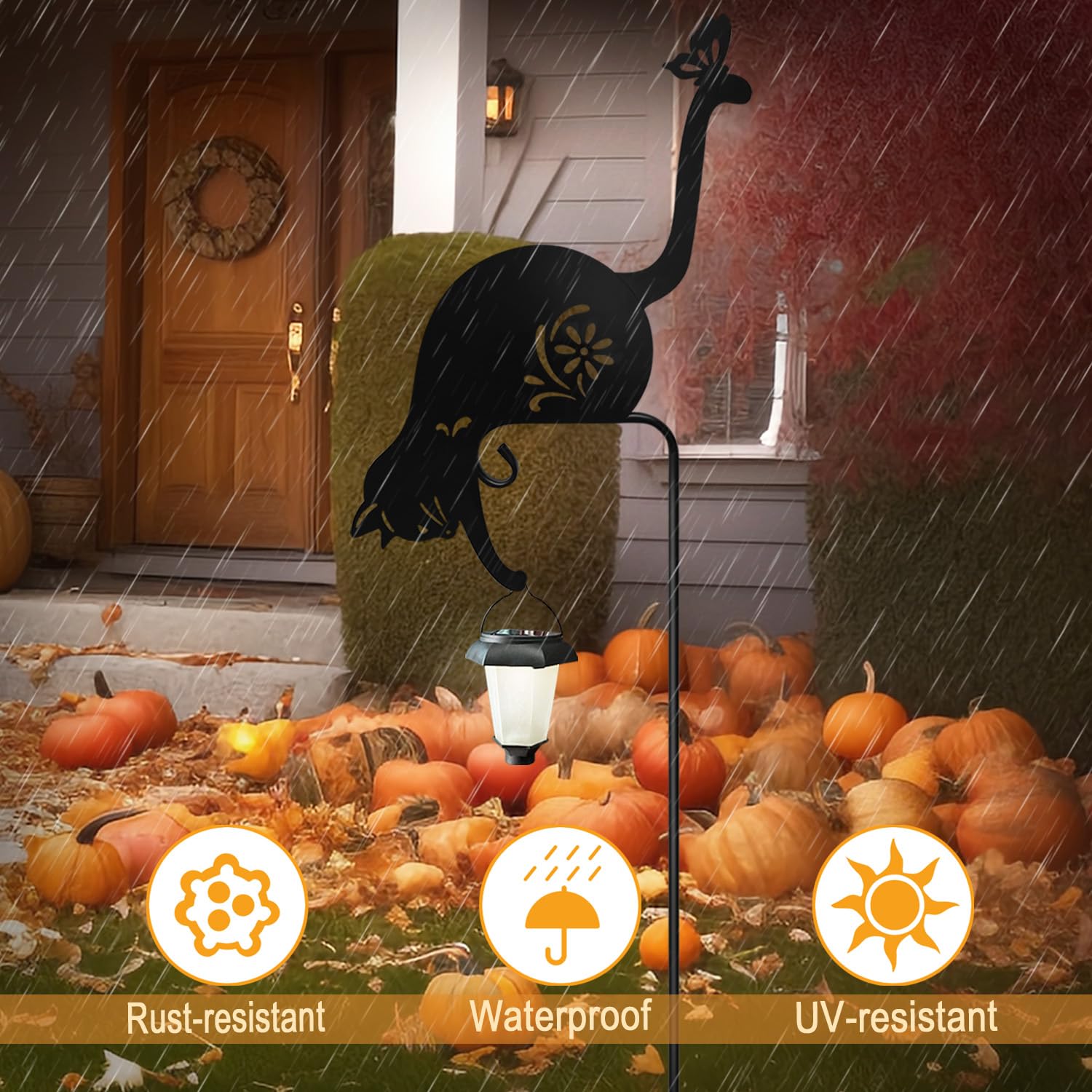 Hokfirm waterproof cat stake withstands wind and rain for outdoor use
