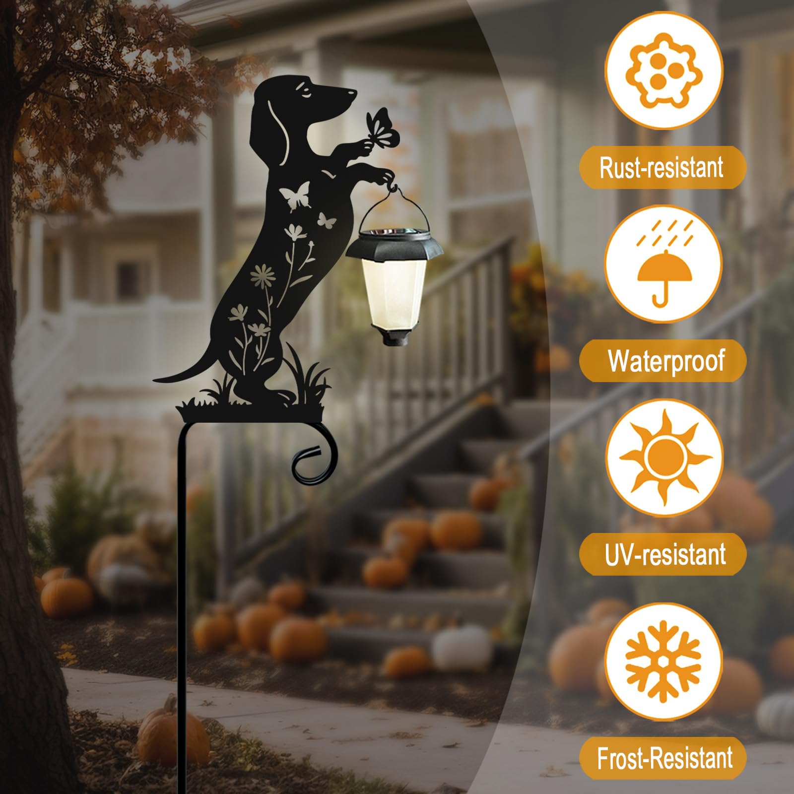 Hokfirm outdoor decor stake lights pathways and adds charm