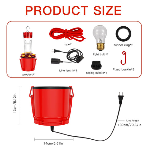 HOKITANS durable feeder heater supports outdoor feeding during freezing temperatures