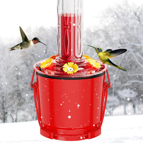 HOKITANS hummingbird feeder heater with seal ring improves weather sealing on cold days