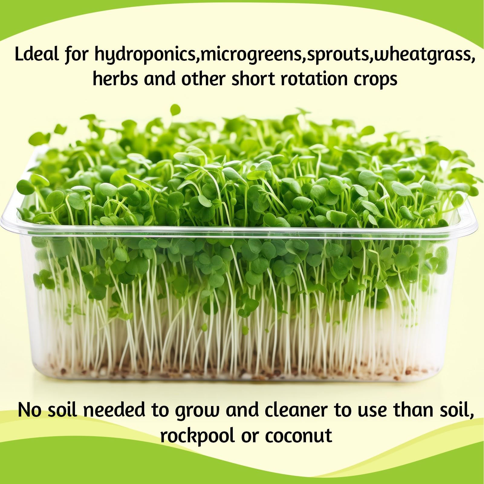 Hokoad water-wicking hydroponics pad keeps seeds evenly moistened