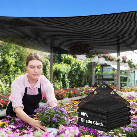 HOLAA 90 percent shade cloth 3x6ft providing outdoor coverage and UV protection