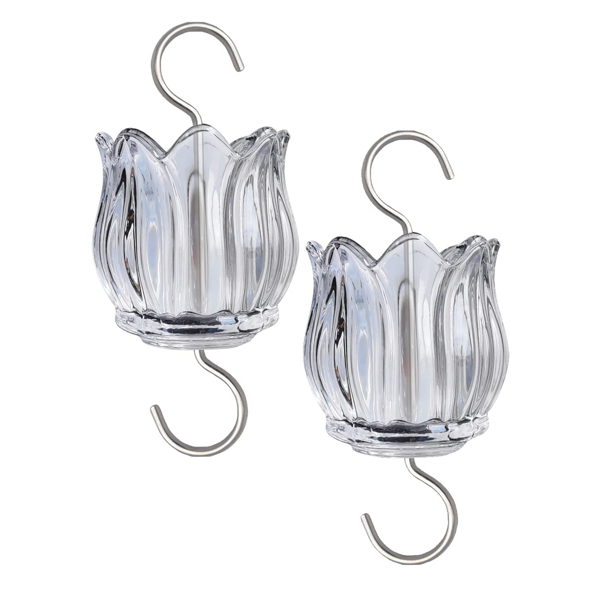 HOLAHOMA glass ant moat for hummingbird feeder, 3 oz capacity, protects nectar from ants and preserves sweetness.