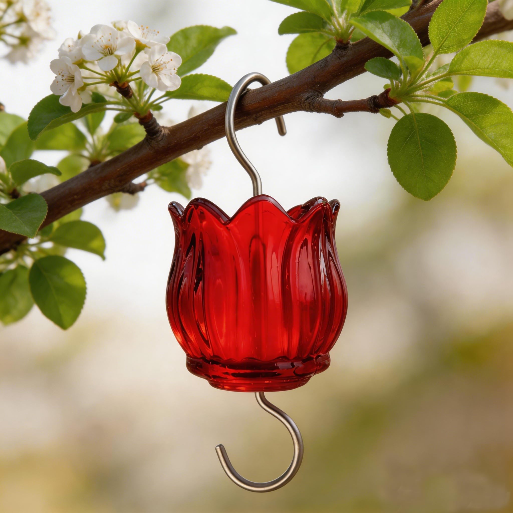 HOLAHOMA ant moat on hummingbird feeder for easy setup and refilling