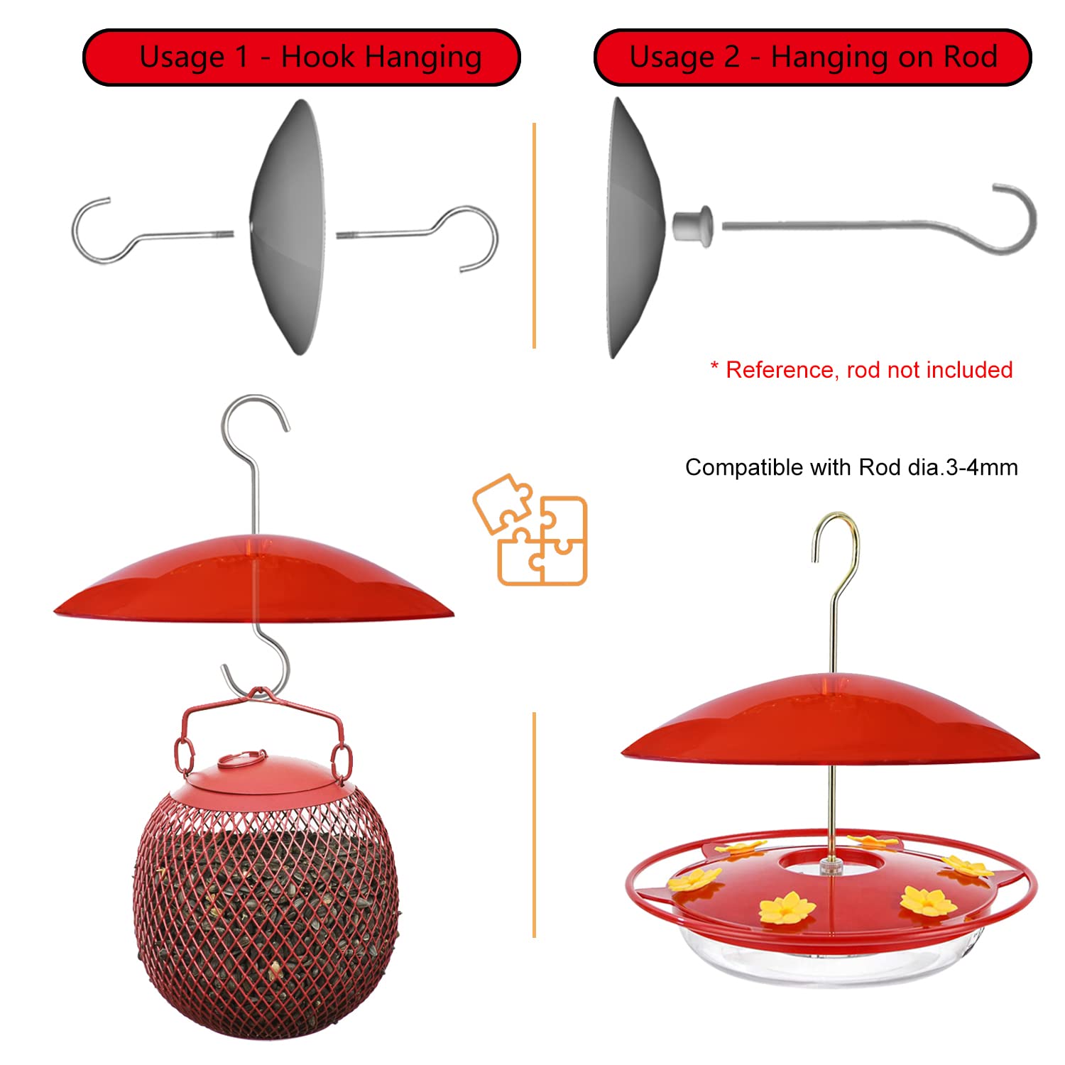 HOLAHOMA stainless hooks resist rust for reliable all-weather hanging