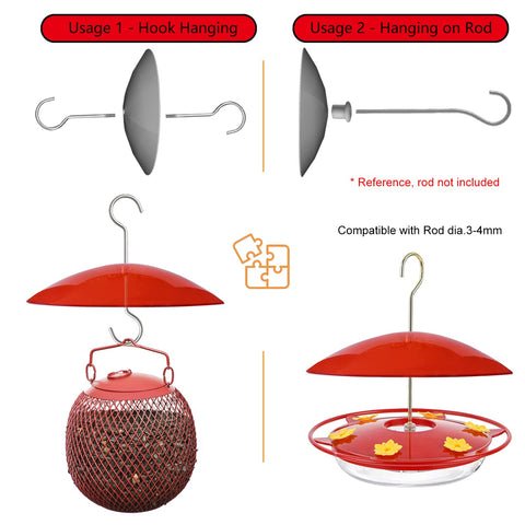 HOLAHOMA stainless hooks resist rust for reliable all-weather hanging