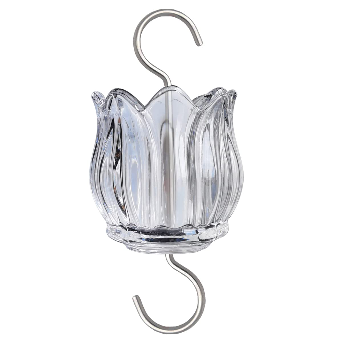 HOLAHOMA tulip moat glass 3oz capacity keeps nectar accessible and ant-free.