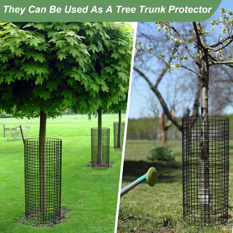 HOLANHING multiple cages protect several plants at once.