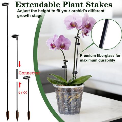 HOLANHING orchid pot saucers protect floors by catching spills