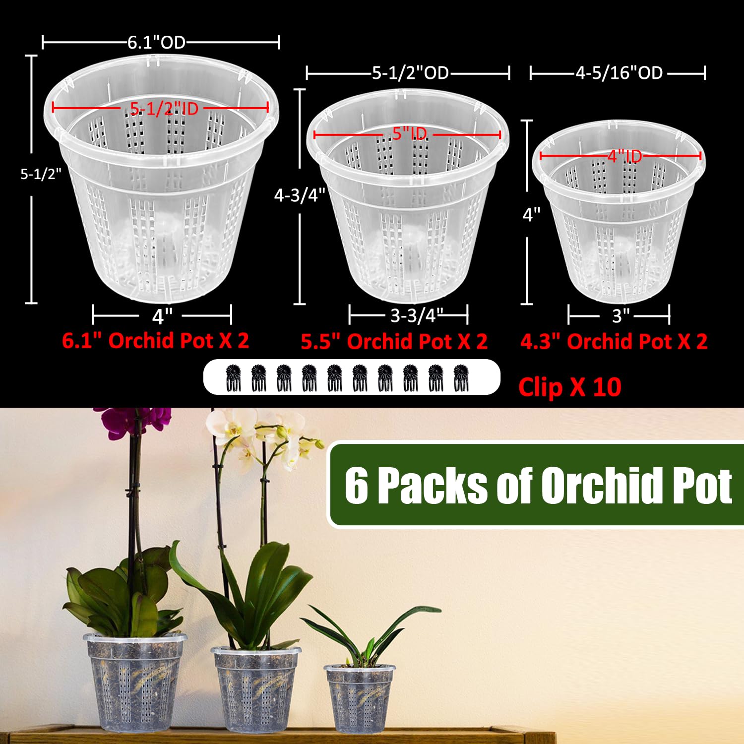 HOLANHING vented design with side and bottom holes promotes healthy root airflow