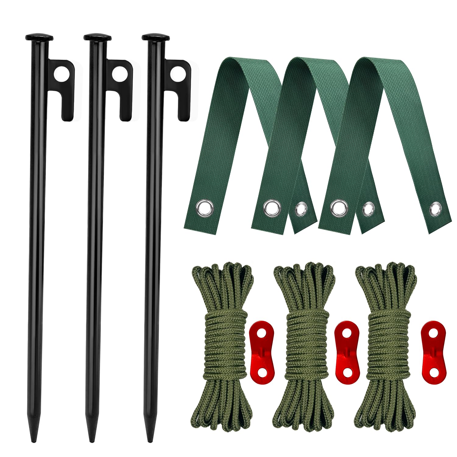 HOLANHING tree stake kit 12-inch stake provides sturdy wind resistance