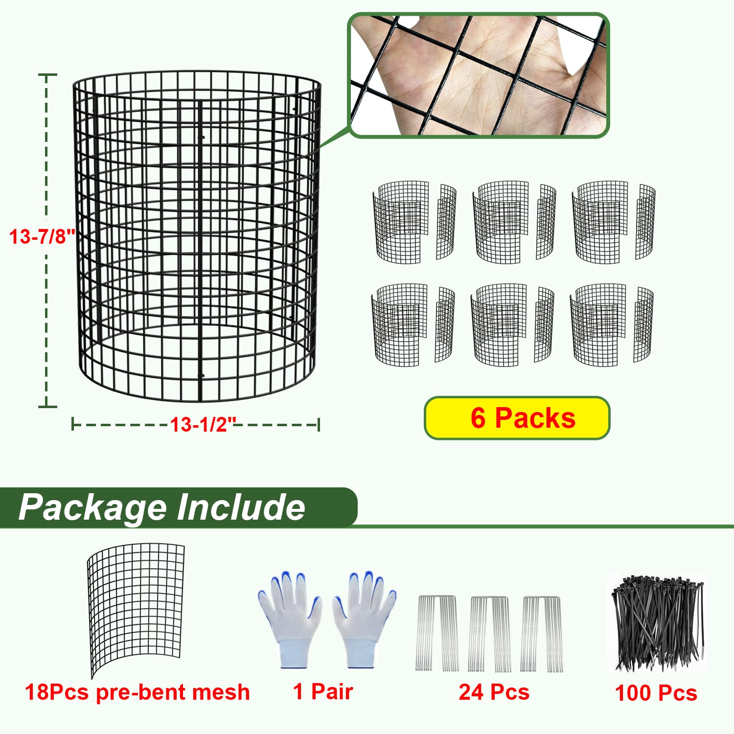 HOLANHING zip ties ensure secure, fast installation.