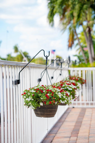 Hold It Mate multiple hooks around deck for coordinated displays.