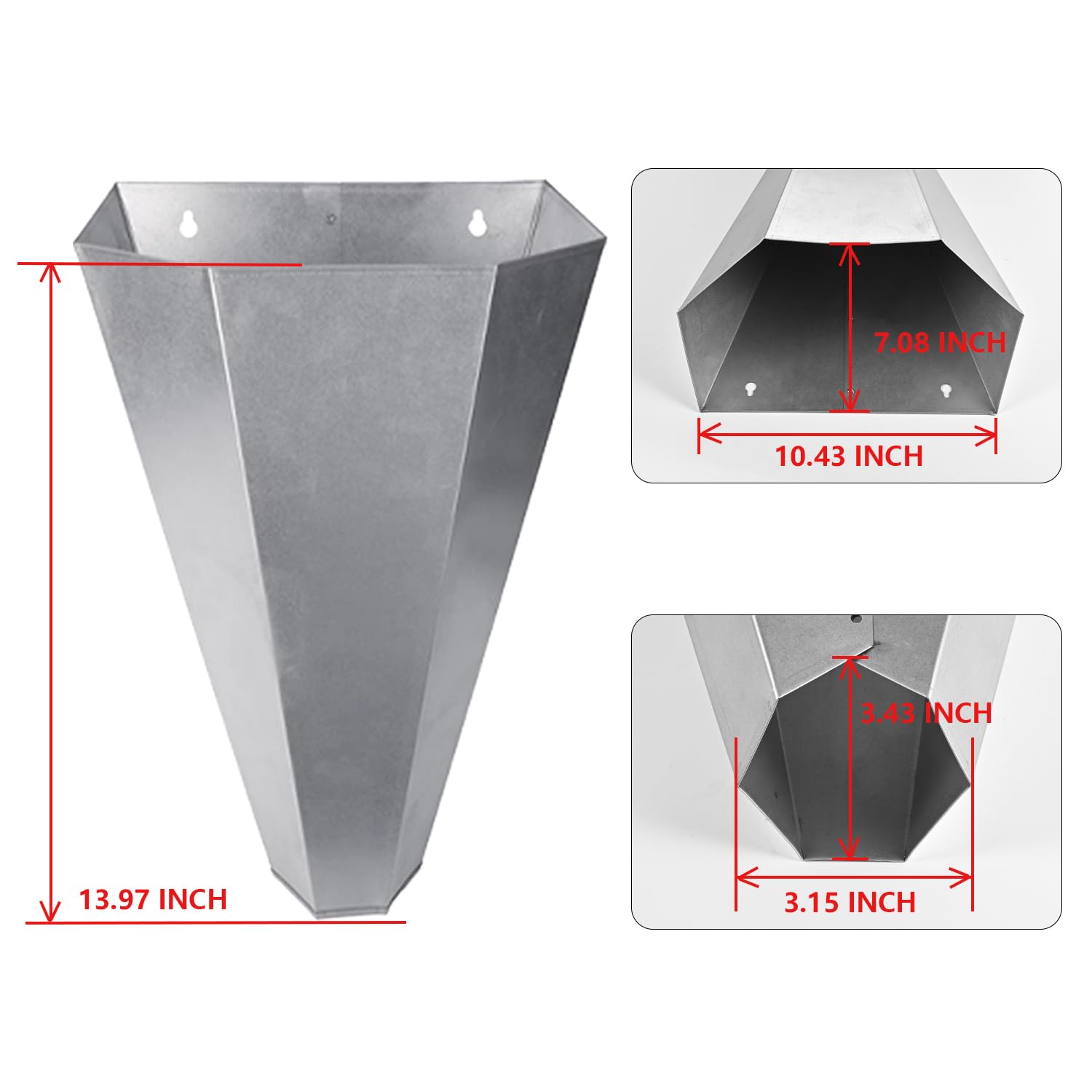Holdly flat back poultry cone design secured to a work surface.