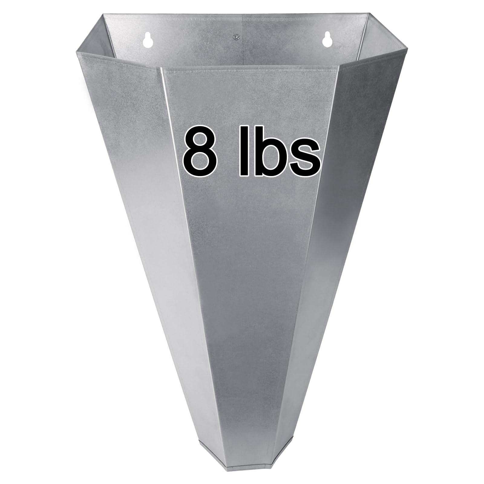 Holdly galvanized steel chicken cone for secure poultry restraint in action.
