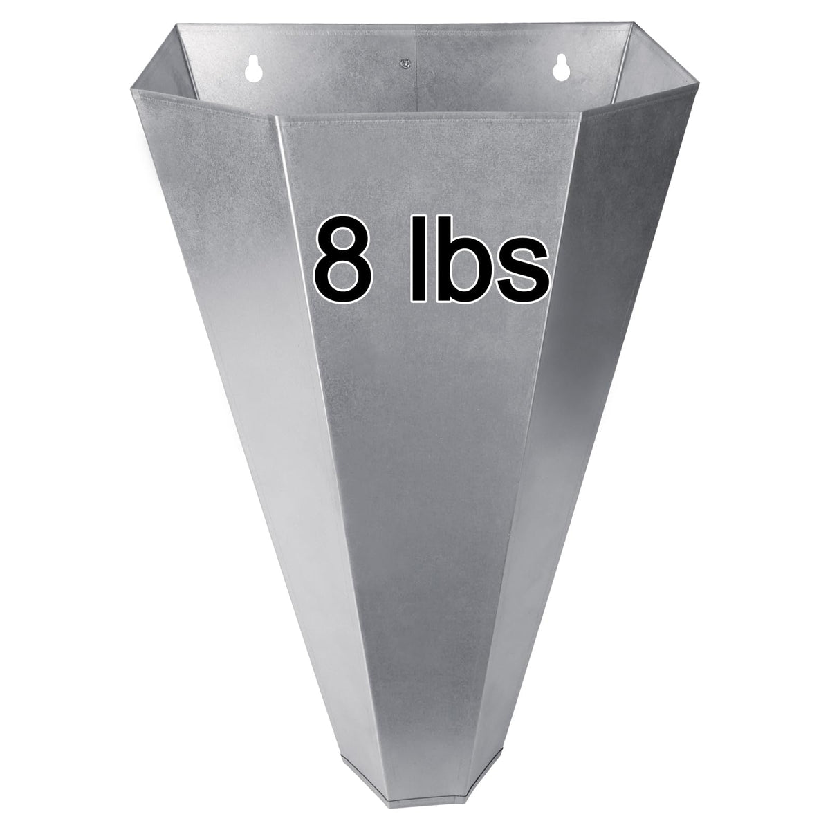 Holdly galvanized steel chicken cone for secure poultry restraint in action.