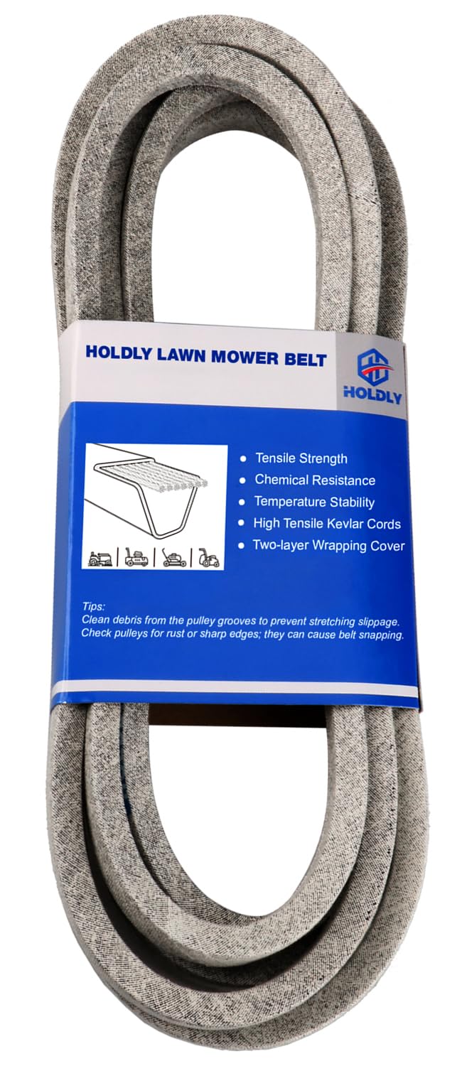 Holdly 141-inch mower belt fit 119-8820 supports smooth cutting.